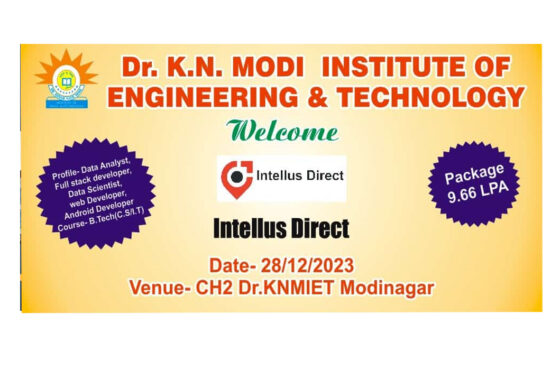 Campus Placement Drive At Dr. K.N. Modi Institute of Engineering & Technology