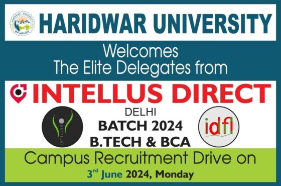 campus recruitment drive in haridwar university